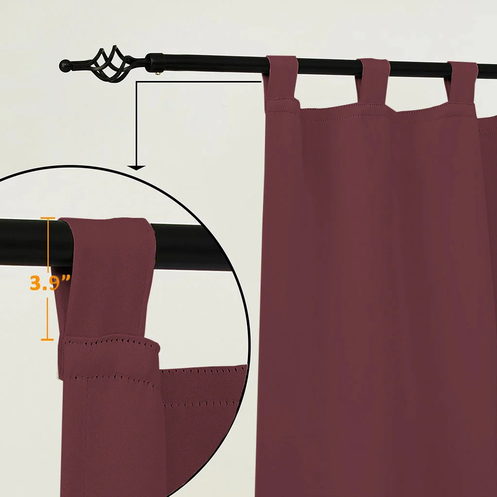Suchoutdoor Outdoor Waterproof Curtains, Tab Top, for Porch/Pavilion/Patio, 1 Panel - Image 64