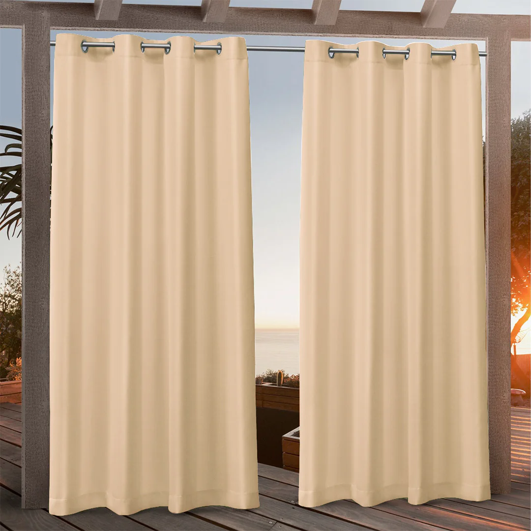 Suchoutdoor Custom Sizes Outdoor Waterproof Curtains, Grommet Top Silver, for Porch/Pavilion/Patio, 1 Panel - Image 22