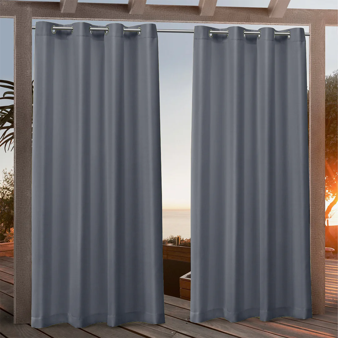 Suchoutdoor Custom Sizes Outdoor Waterproof Curtains, Grommet Top Silver, for Porch/Pavilion/Patio, 1 Panel - Image 26