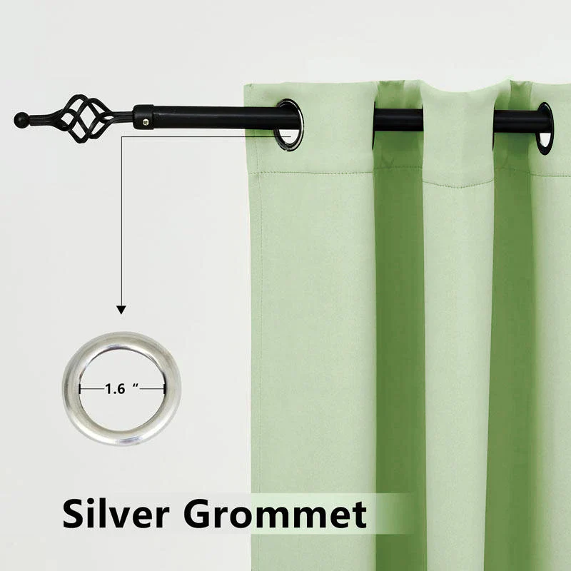 Suchoutdoor Custom Sizes Outdoor Waterproof Curtains, Grommet Top Silver, for Porch/Pavilion/Patio, 1 Panel - Image 35