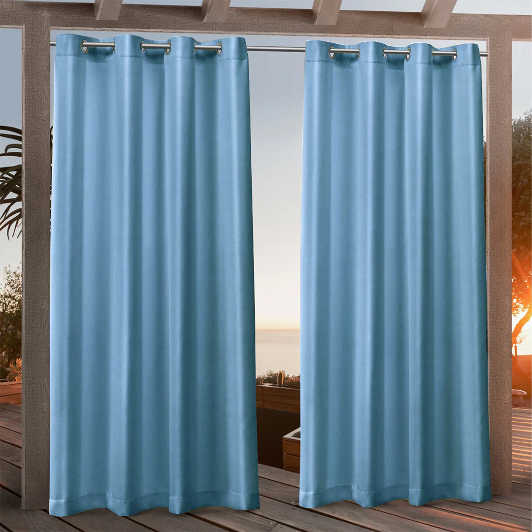 Suchoutdoor Custom Sizes Outdoor Waterproof Curtains, Grommet Top Silver, for Porch/Pavilion/Patio, 1 Panel - Image 38