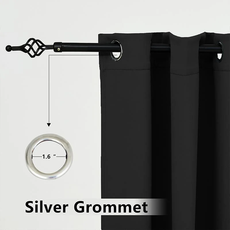 Suchoutdoor Custom Sizes Outdoor Waterproof Curtains, Grommet Top Silver, for Porch/Pavilion/Patio, 1 Panel - Image 47