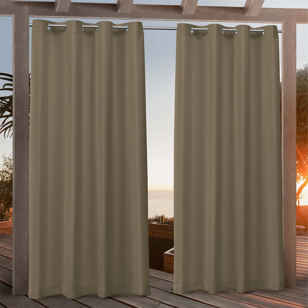 Suchoutdoor Custom Sizes Outdoor Waterproof Curtains, Grommet Top Silver, for Porch/Pavilion/Patio, 1 Panel - Image 54