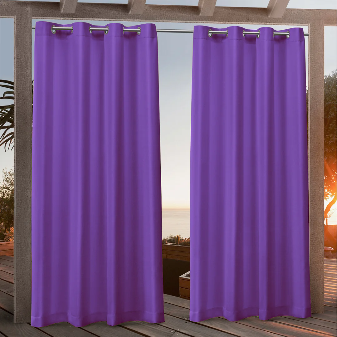 Suchoutdoor Custom Sizes Outdoor Waterproof Curtains, Grommet Top Silver, for Porch/Pavilion/Patio, 1 Panel - Image 62