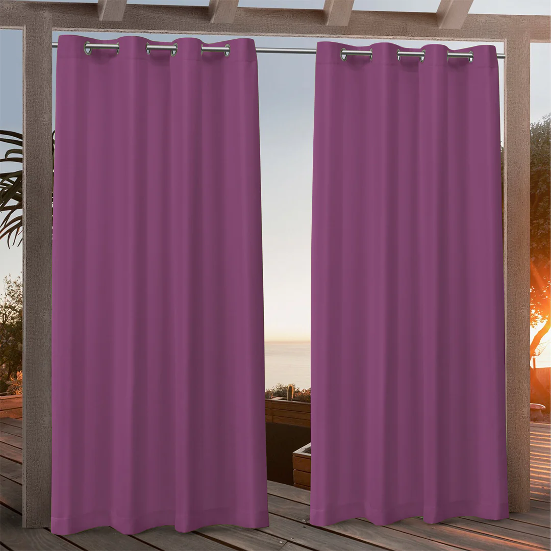 Suchoutdoor Custom Sizes Outdoor Waterproof Curtains, Grommet Top Silver, for Porch/Pavilion/Patio, 1 Panel - Image 66