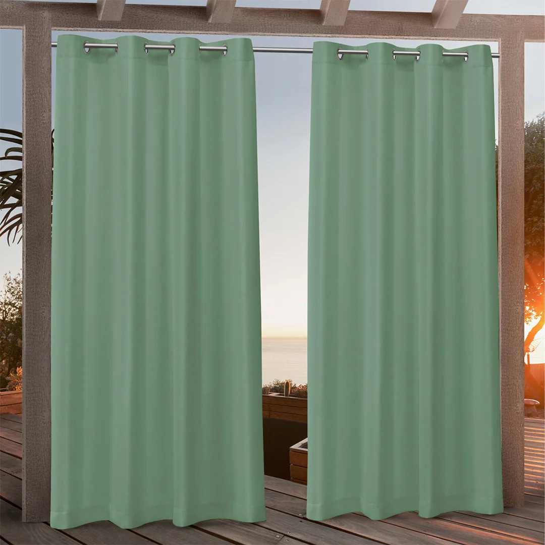 Suchoutdoor Custom Sizes Outdoor Waterproof Curtains, Grommet Top Silver, for Porch/Pavilion/Patio, 1 Panel - Image 86