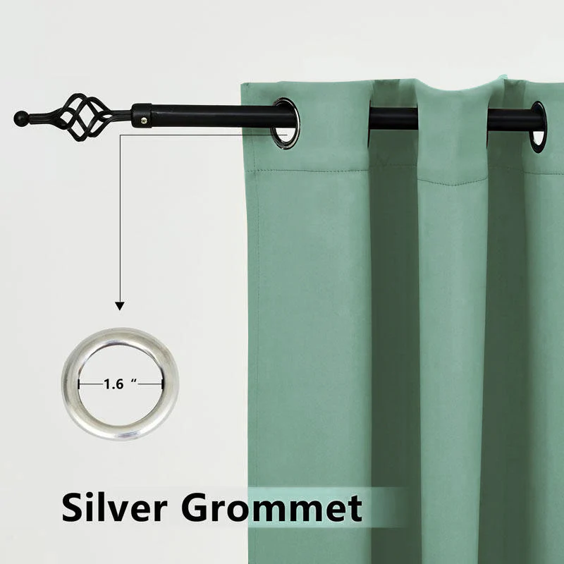 Suchoutdoor Custom Sizes Outdoor Waterproof Curtains, Grommet Top Silver, for Porch/Pavilion/Patio, 1 Panel - Image 87