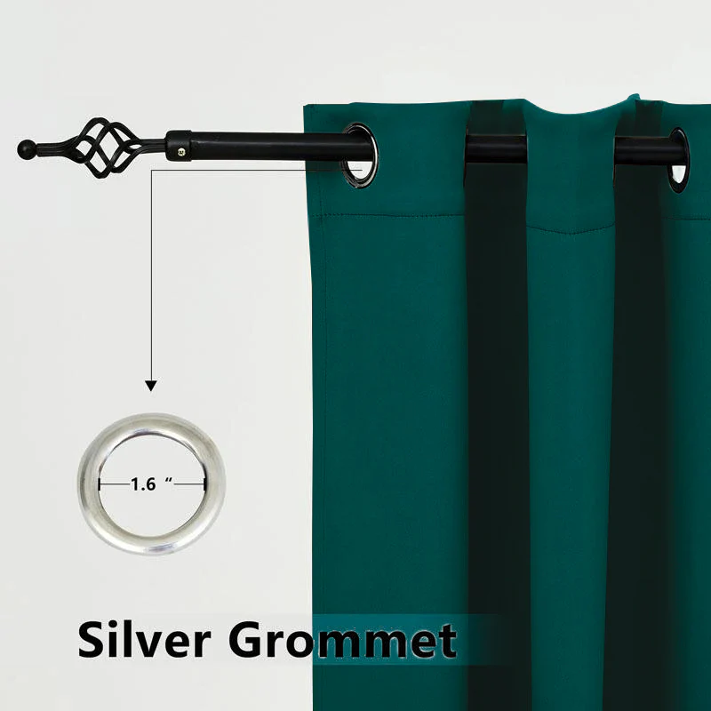 Suchoutdoor Custom Sizes Outdoor Waterproof Curtains, Grommet Top Silver, for Porch/Pavilion/Patio, 1 Panel - Image 91