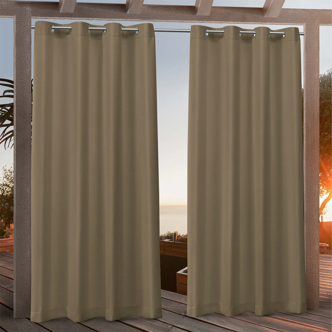 Suchoutdoor Custom Sizes Outdoor Waterproof Curtains, Grommet Top Silver, for Porch/Pavilion/Patio, 1 Panel - Image 94