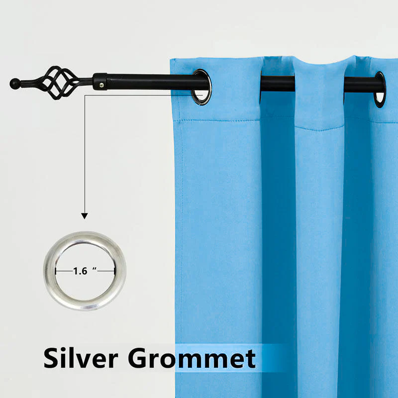 Suchoutdoor Outdoor Waterproof Curtains, Top Bottom Grommet, for Porch/Pavilion/Patio, 1 Panel - Image 44