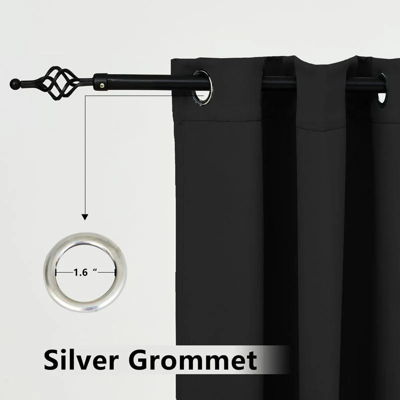 Suchoutdoor Outdoor Waterproof Curtains, Top Bottom Grommet, for Porch/Pavilion/Patio, 1 Panel - Image 48