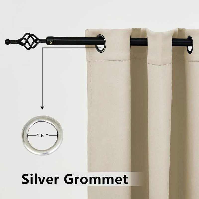 Suchoutdoor Outdoor Waterproof Curtains, Top Bottom Grommet, for Porch/Pavilion/Patio, 1 Panel - Image 8