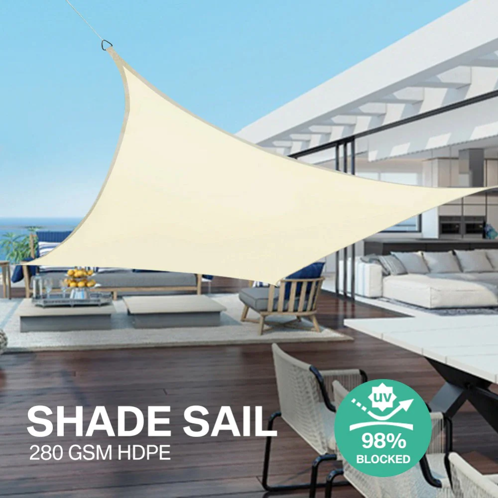 Outdoor Waterproof Anti-UV Shade Sail, Sunscreen Rain Cover, Garden Awning - Image 5