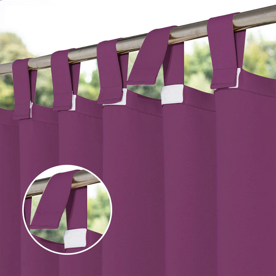 Suchoutdoor Outdoor Waterproof Curtains, Velcro Tab Top, for Porch/Pavilion/Patio, 1 Panel - Image 36