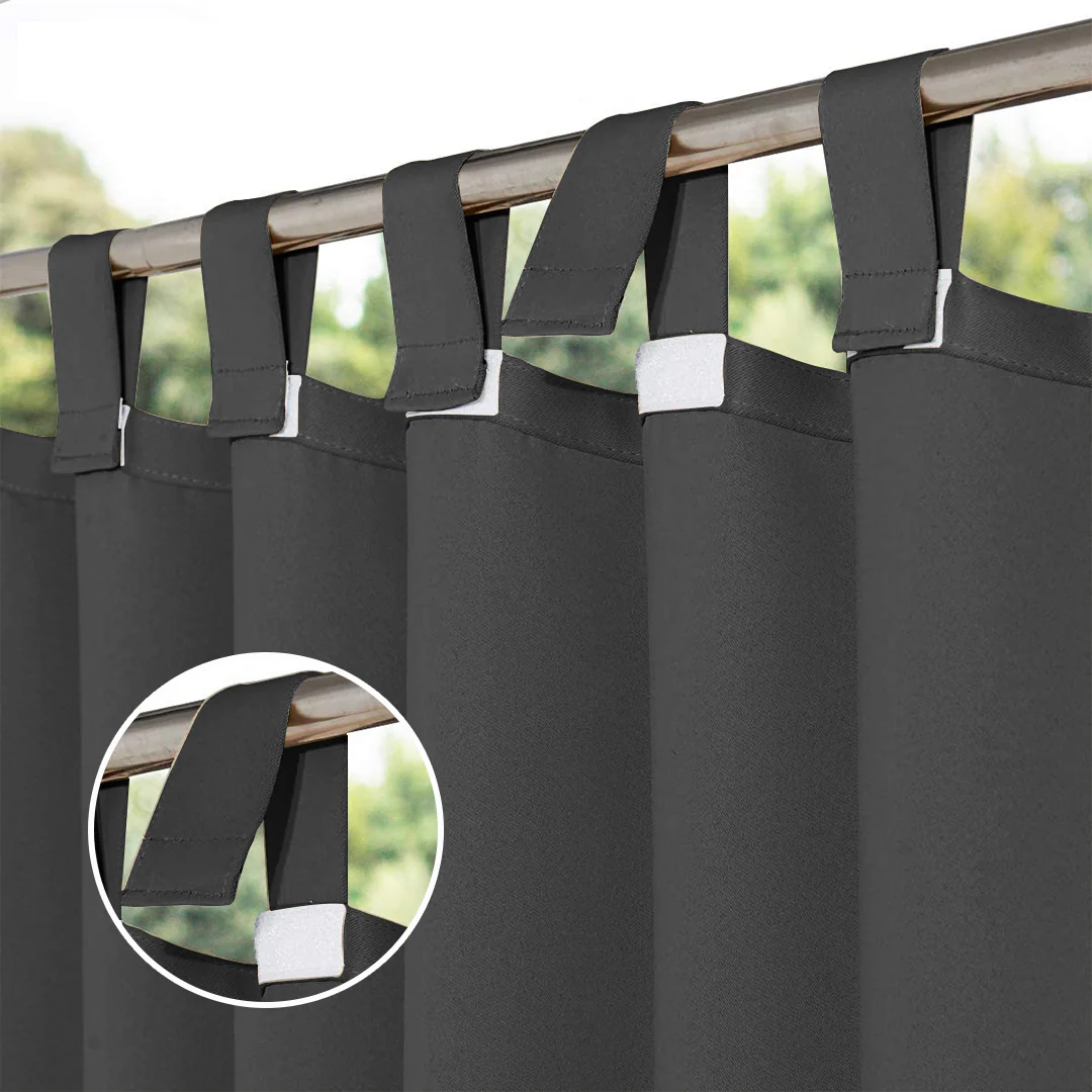 Suchoutdoor Outdoor Waterproof Curtains, Velcro Tab Top, for Porch/Pavilion/Patio, 1 Panel - Image 51