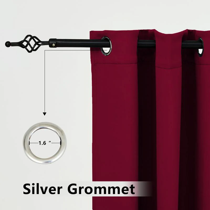 Suchoutdoor Outdoor Waterproof Curtains, Grommet Top Silver, for Porch/Pavilion/Patio, 1 Panel - Image 16