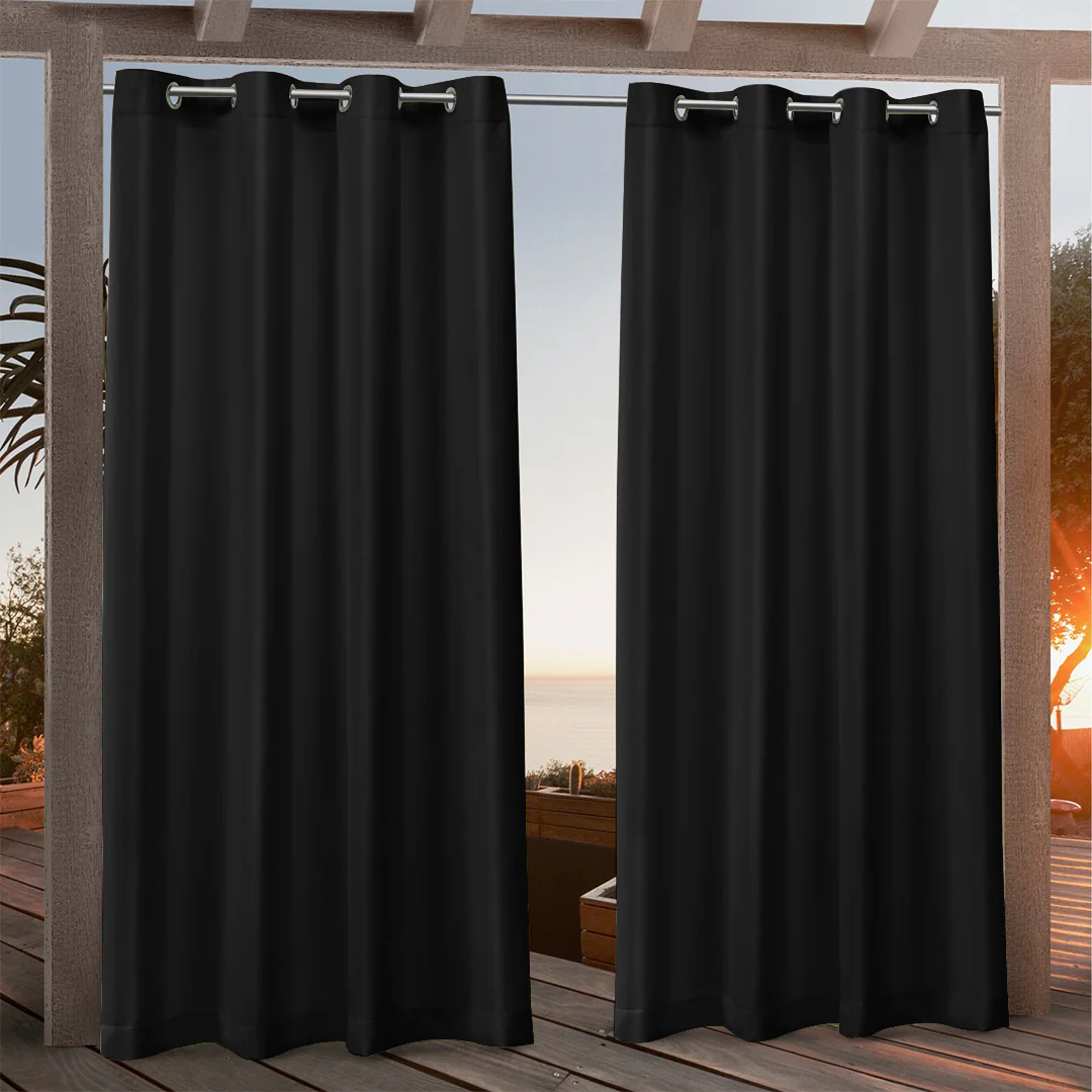 Suchoutdoor Outdoor Waterproof Curtains, Grommet Top Silver, for Porch/Pavilion/Patio, 1 Panel - Image 47