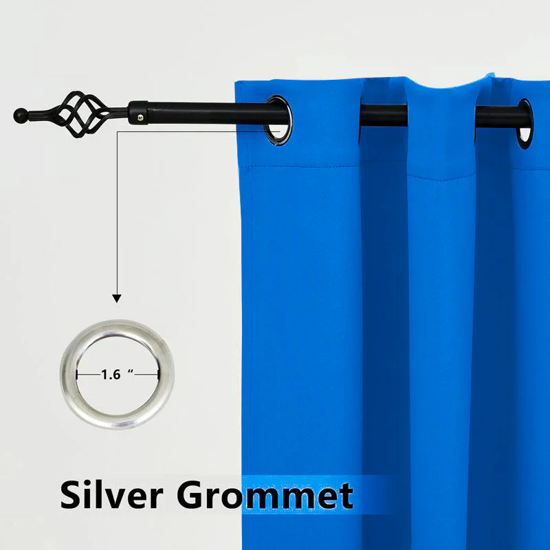 Suchoutdoor Outdoor Waterproof Curtains, Grommet Top Silver, for Porch/Pavilion/Patio, 1 Panel - Image 80